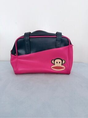 Vintage Y2K Paul Frank Vinyl Bowler Handbag